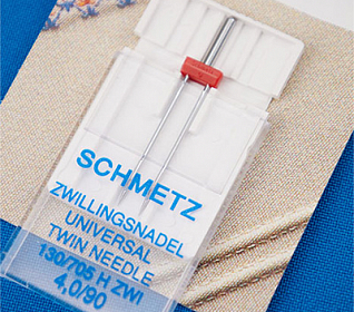 Иглы стандартные двойные SCHMETZ 130/705H ZWI №90/4.0 (1шт)