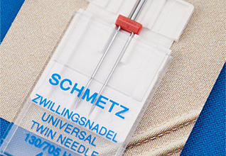 Иглы стандартные двойные SCHMETZ 130/705H ZWI №90/4.0 (1шт)