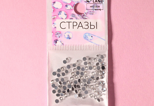Стразы термо конус усеченны d.2,8мм, (стекло, серебрянный) 100шт набор