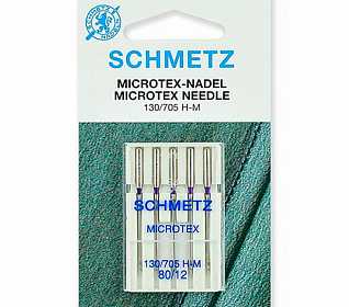 Иглы микротекс (особо острые) SCHMETZ 130/705H-M №80, 5шт