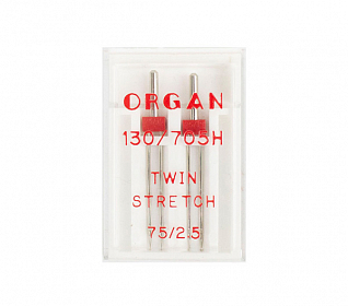 Иглы стрейч ORGAN двойные