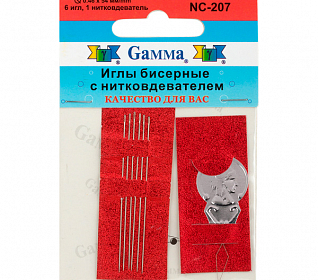 Иглы бисерные с нитковдевателем