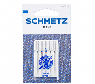 Иглы для джинсы SHCMETZ 130/705H-J №80, 5шт