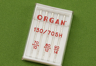 Иглы стандарт ORGAN №70(2), 80(2), 90, 5шт