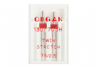 Иглы стрейч ORGAN двойные