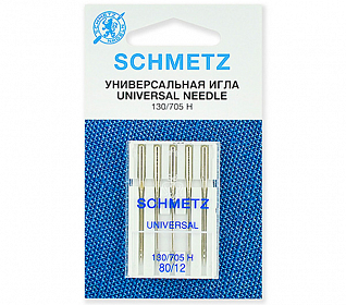 Иглы стандартные SCHMETZ 130/705H №80, 5шт
