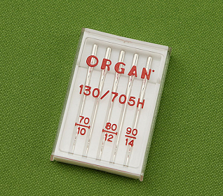 Иглы стандарт ORGAN №70(2), 80(2), 90, 5шт