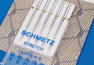 Иглы стретч SCHMETZ 130/705H-S №65(2), 75(2), 90(1), 5шт